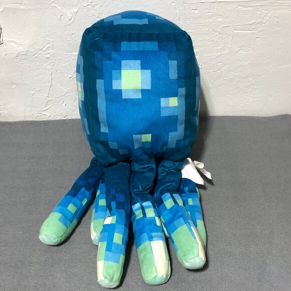 MINECRAFT Earth Glow Squid 19 in Pillow Glow In The Dark Plush - Picture 2 of 11